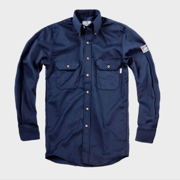 Tyndale Other - Tyndale Fire Resistant Work Shirt Mens M-Long Button-Down Long Sleeve New